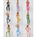 Ropa de entrenamiento Sujetador deportivo sin costuras Leggings de yoga Conjunto de 2 piezas Conjunto de yoga sin costuras Ropa deportiva Ropa de gimnasio